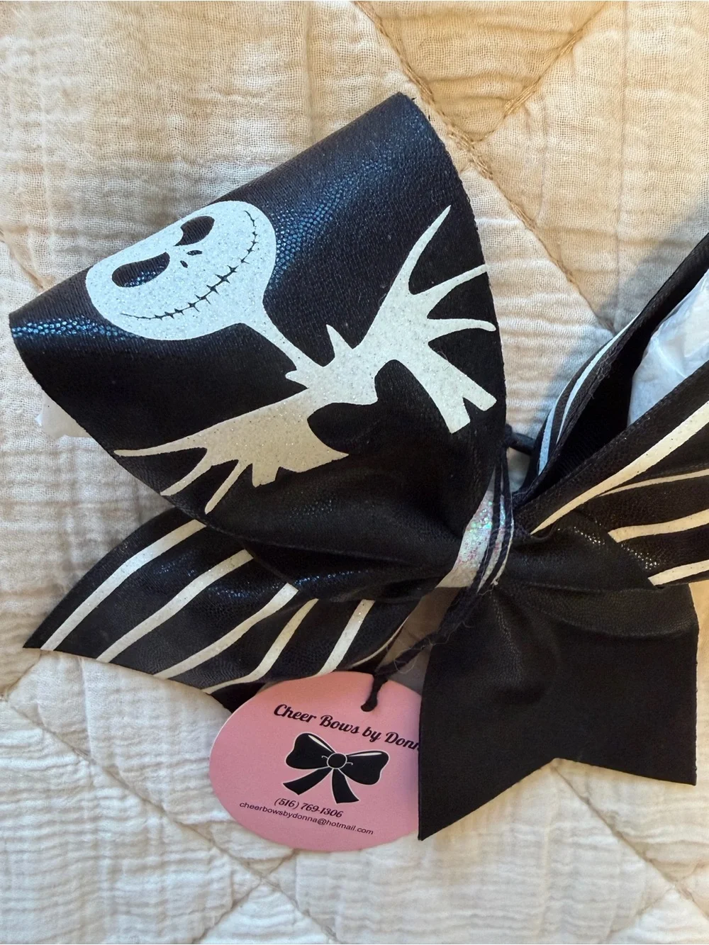 Nightmare Before Xmas Cheer Bow